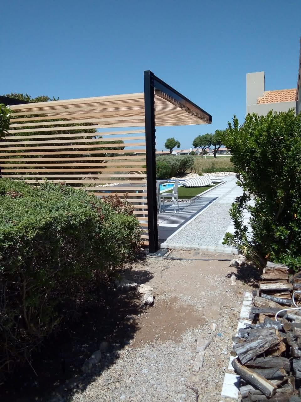 Buildmartprojects outsite patio wood work